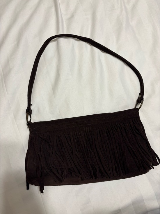 Old Navy Handbags - Old Navy Brown Fringe Shoulder Bag